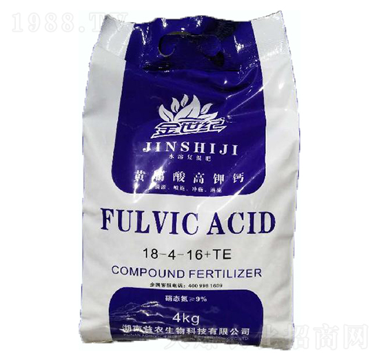 金世紀黃腐酸高鉀鈣18-4-16+TE-正旺農(nóng)肥