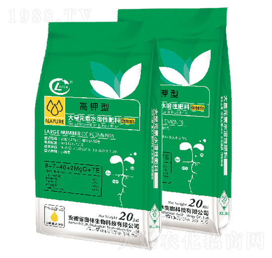 大量元素水溶肥料8-7-40+2MgO+TE-奧林生物