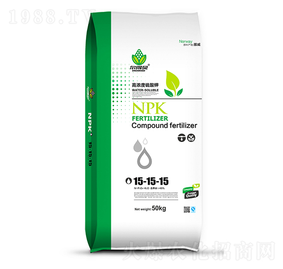 高濃度硫酸鉀水溶肥料15-15-15-爾得貝-匯豐化工