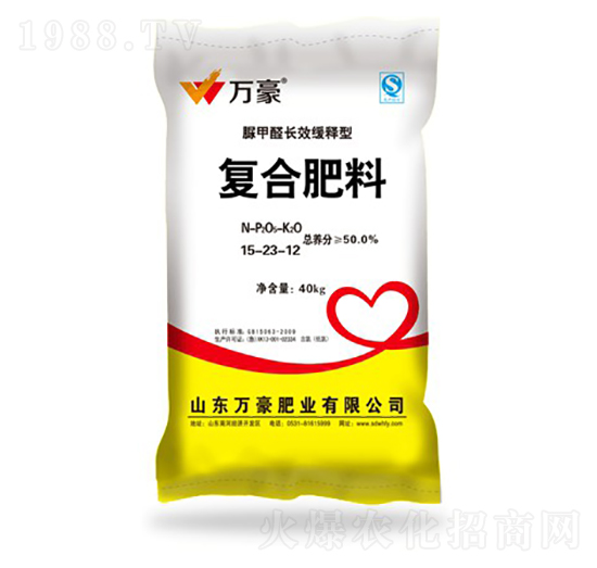 經(jīng)濟作物專用脲甲醛復合肥料15-23-12-萬豪