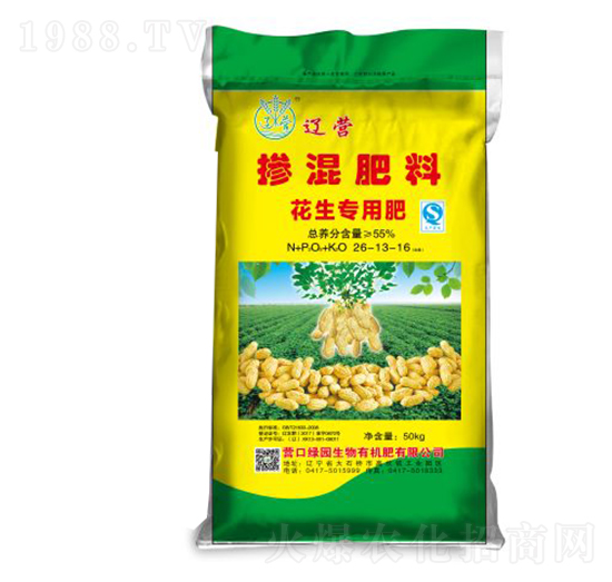 花生專(zhuān)用摻混肥料26-13-16-綠園