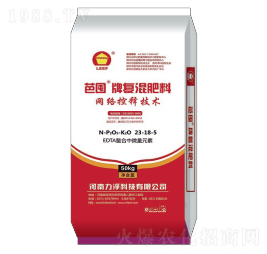 網絡狀控釋肥23-18-5-芭囤-力浮科技