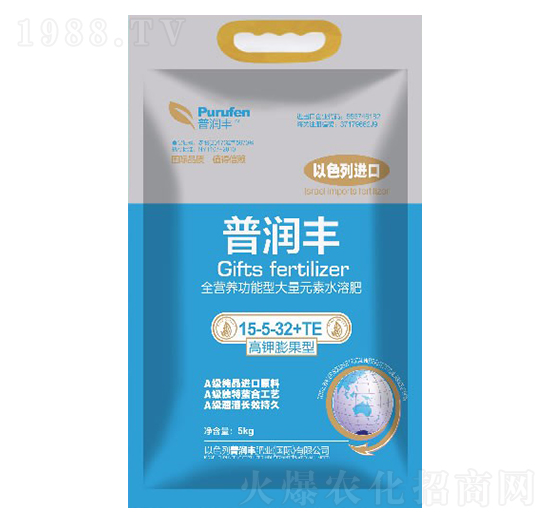 全營養(yǎng)功能型大量元素水溶肥15-5-32+TE-普潤豐