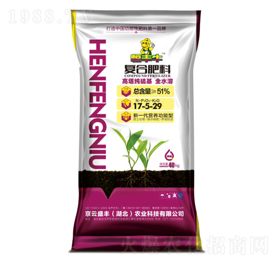 全水溶復(fù)合肥料17-5-29-恒豐牛-凱龍楚興