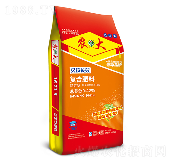久銨長效穩(wěn)定型復(fù)合肥料16-21-5-農(nóng)大生態(tài)