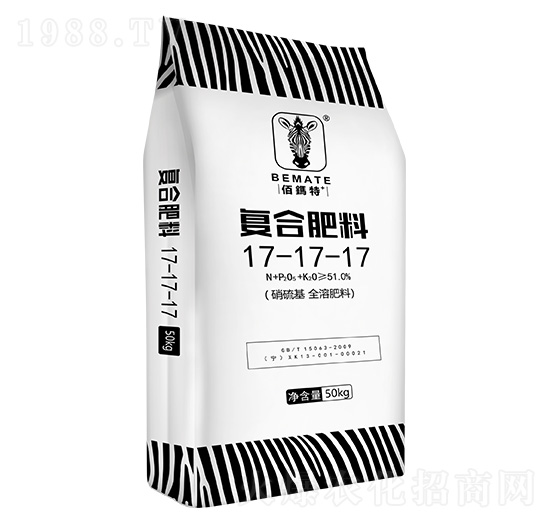 硫酸鉀滴灌復合肥料17-17-17-佰鎷特-云天化農(nóng)資
