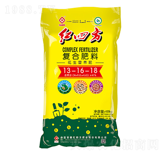 花生專用營養(yǎng)配方復(fù)合肥料13-16-18-紅四方