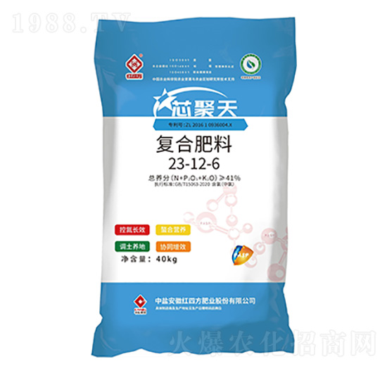 含聚天門冬氨酸復(fù)合肥料23-12-6-芯聚天-紅四方