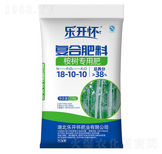 桉樹專用復(fù)合肥料18-10-18+TE-樂開懷-新洋豐肥業(yè)