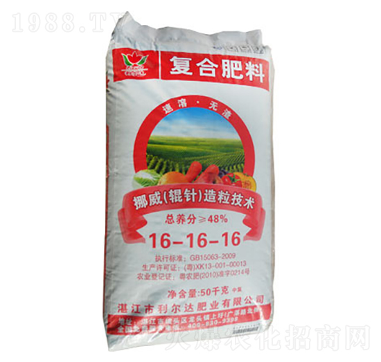 輥針造粒復混肥料16-16-16-利爾達肥業(yè)