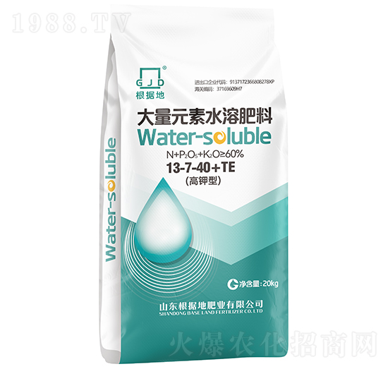 高鉀型大量元素水溶肥料13-7-40+TE-根據(jù)地肥業(yè)