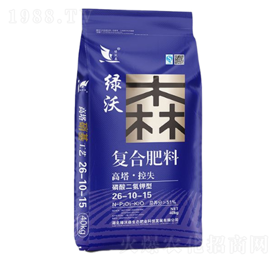 磷酸二氫鉀型復(fù)合肥料26-10-15-綠沃森
