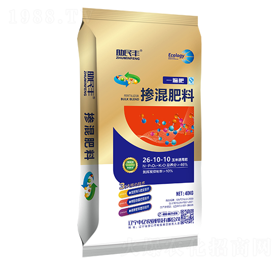 玉米適用摻混肥料26-10-10-一遍肥-助民豐-中億農(nóng)業(yè)