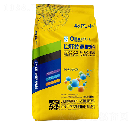 控釋摻混肥料28-11-12-助民豐-中億農業(yè)