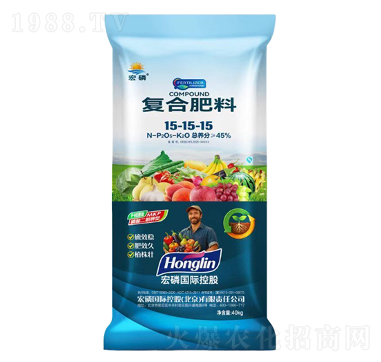 40kg復合肥料15-15-15-宏磷國際