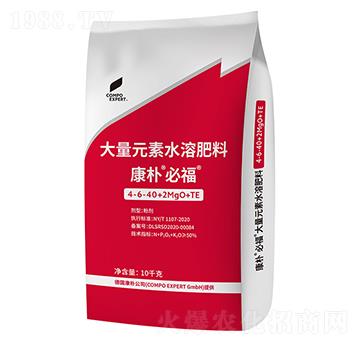 康樸必福大量元素水溶肥料4-6-40+2MgO+TE-康樸