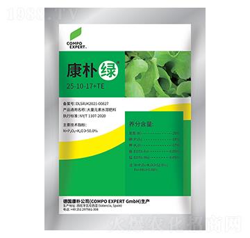 康樸綠大量元素水溶肥料25-10-17+TE-康樸