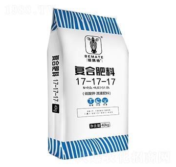40kg硫酸鉀滴灌復(fù)合肥料17-17-17-佰鎷特-云天化農(nóng)資
