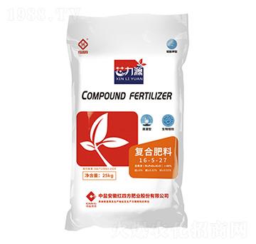 含黃腐酸鉀高塔顆粒全水溶復(fù)合肥料16-5-27-芯力源-紅四方