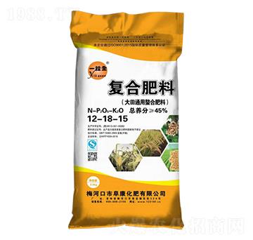 大田通用螯合型復(fù)合肥料12-18-15-一粒全-阜康化肥