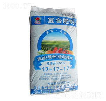 輥針造粒復(fù)混肥料17-17-17-利爾達肥業(yè)