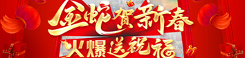 金蛇賀新春，火爆送祝福！